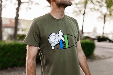 Vedett T-shirt 'Turtle' - Green