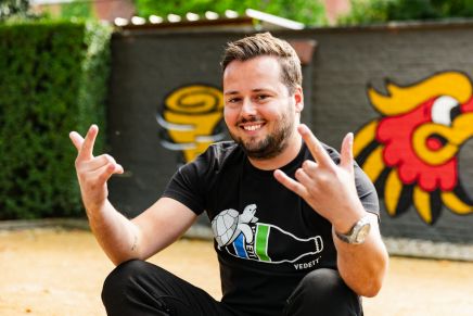 Vedett T-shirt 'Turtle' - Black